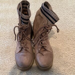 Miss Lola Stylish Brown Ankle Boots for Women